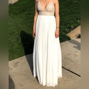 Speechless White Gown with beaded detail size 5